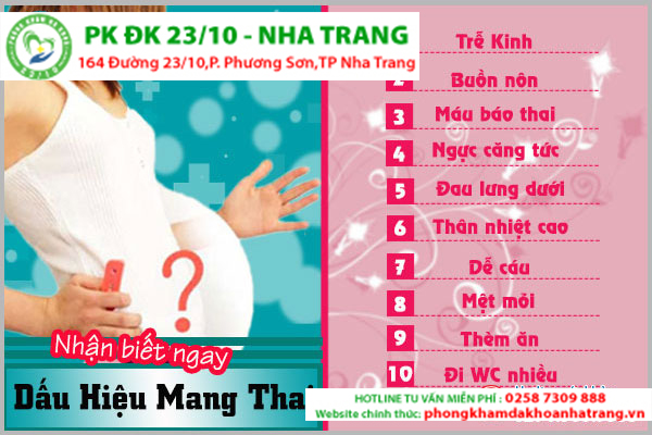 10 Triệu chứng mang thai điển hình 
