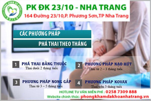 Có cách phá thai 1 đến 5 tháng tuổi hay không?