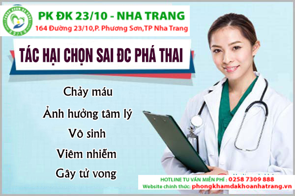 Tác hại của việc chọn sai địa chỉ đình chỉ thai 