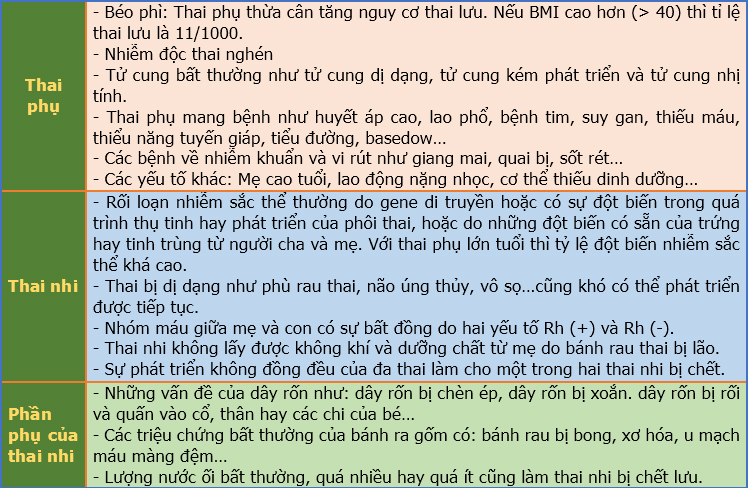 bang thai chet luu