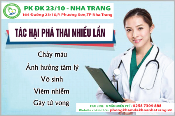 Những tác hại khi phá thai nhiều lần